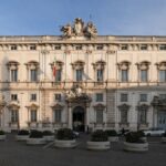 La facciata del Palazzo della Consulta a Roma, sede della Corte costituzionale