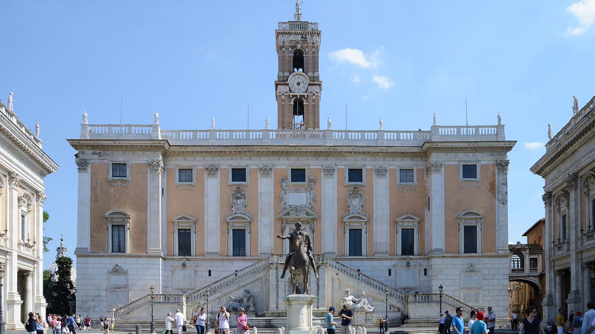 Palazzo Senatorio in piazza del Campidoglio, sede del Comune di Roma